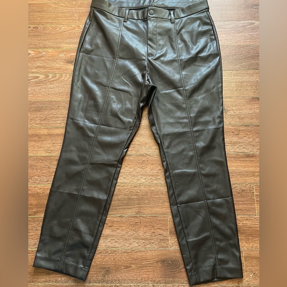🆕 GAP Brown Faux Leather Pants
